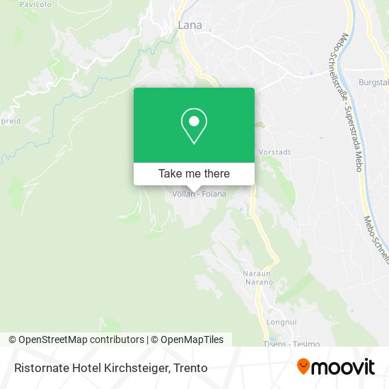 Ristornate Hotel Kirchsteiger map