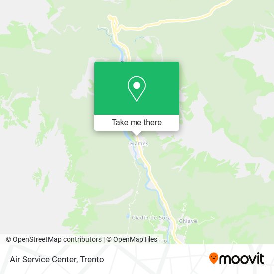 Air Service Center map