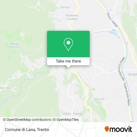Comune di Lana map