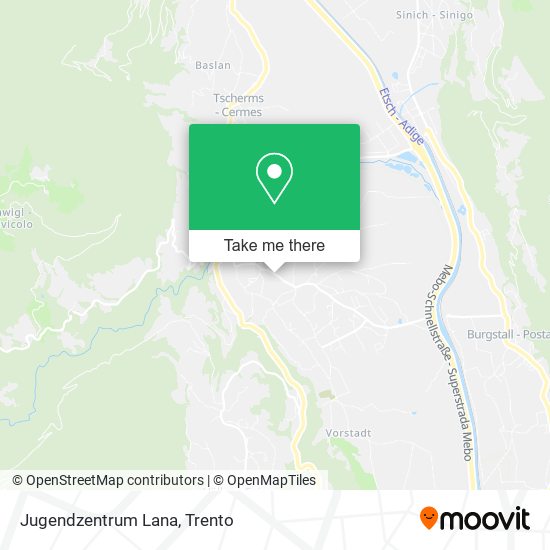 Jugendzentrum Lana map