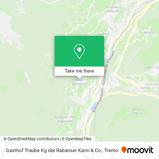 Gasthof Traube Kg der Rabanser Karin & Co. map
