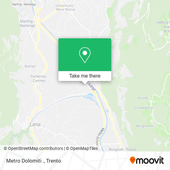 Metro Dolomiti . map