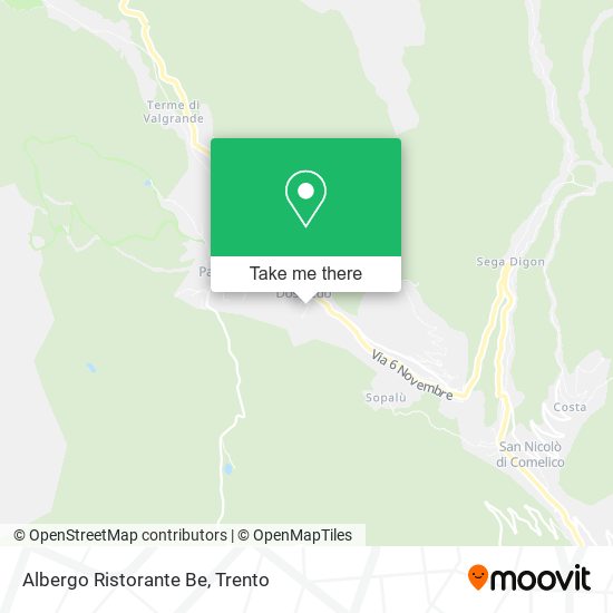 Albergo Ristorante Be map