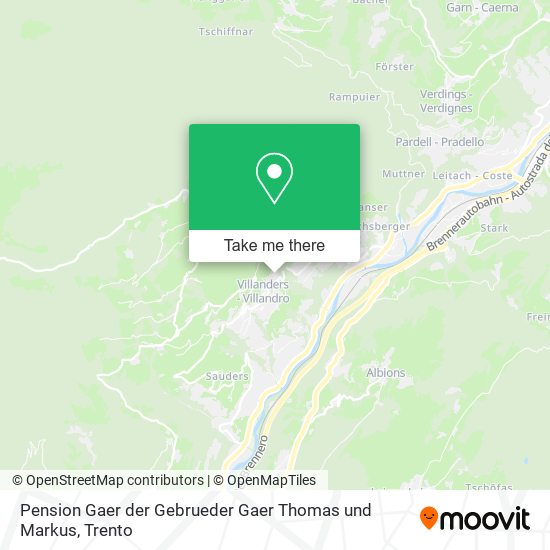 Pension Gaer der Gebrueder Gaer Thomas und Markus map
