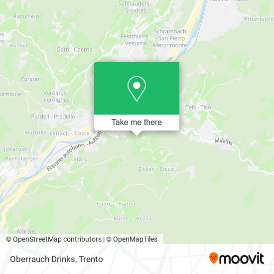 Oberrauch Drinks map