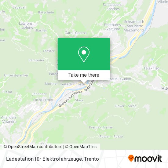 Ladestation für Elektrofahrzeuge map