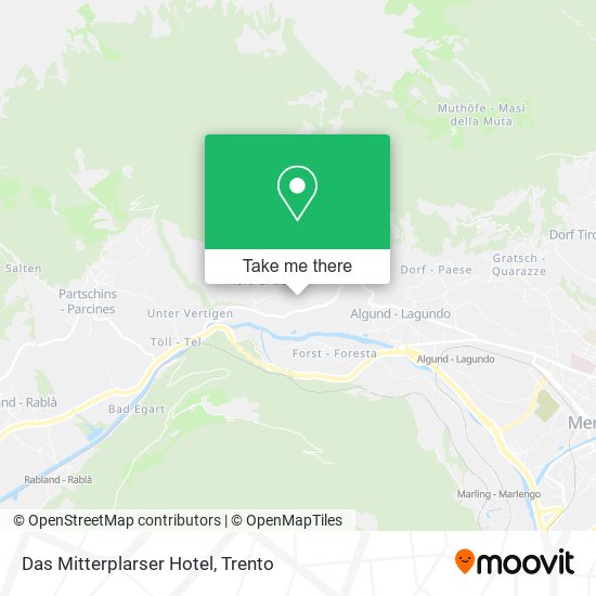 Das Mitterplarser Hotel map