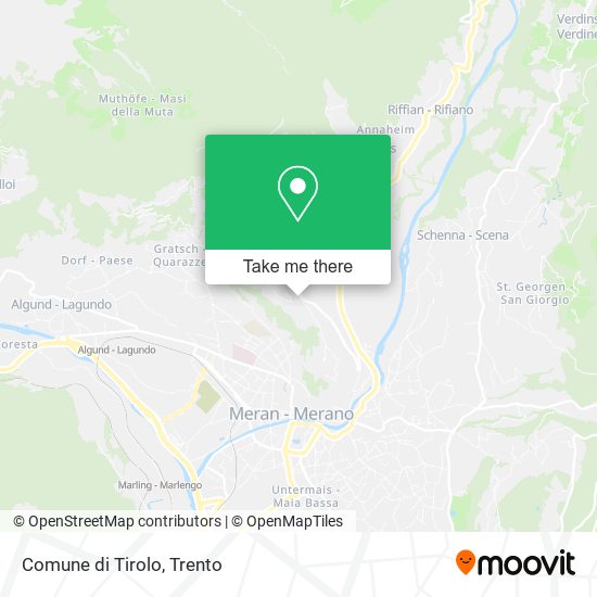 Comune di Tirolo map