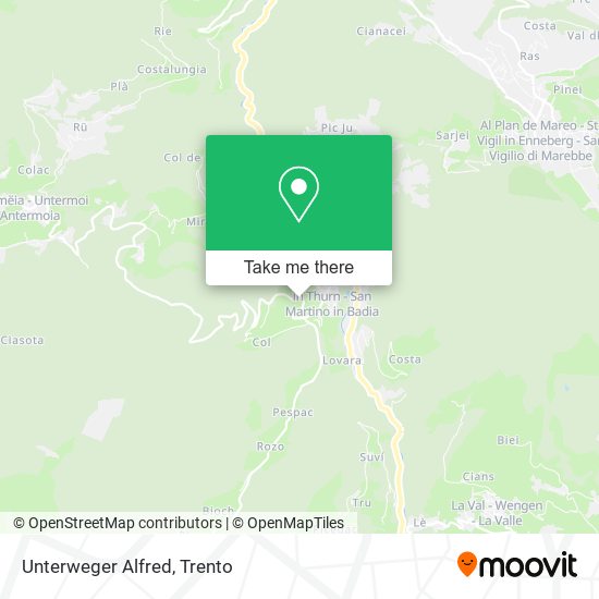 Unterweger Alfred map