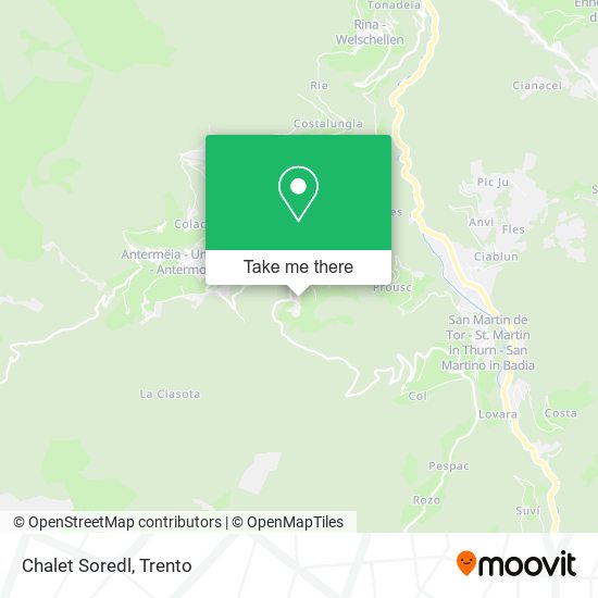 Chalet Soredl map