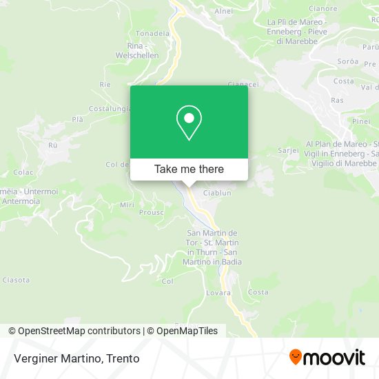 Verginer Martino map