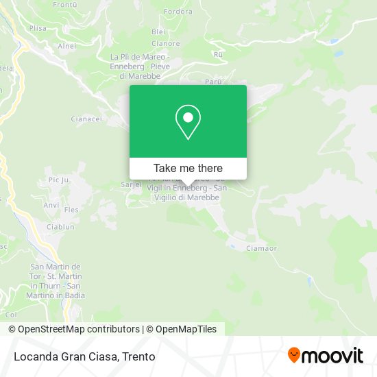 Locanda Gran Ciasa map