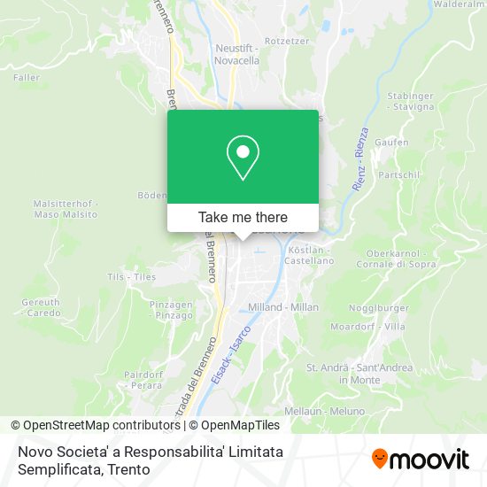 Novo Societa' a Responsabilita' Limitata Semplificata map