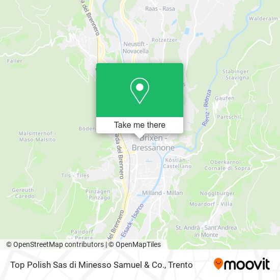 Top Polish Sas di Minesso Samuel & Co. map