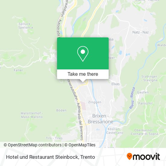 Hotel und Restaurant Steinbock map