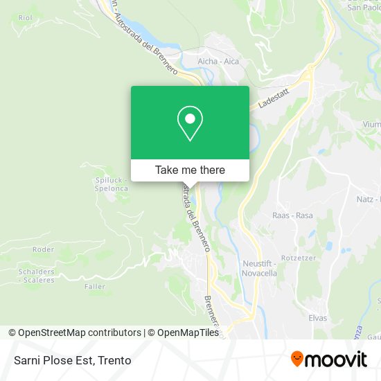Sarni Plose Est map