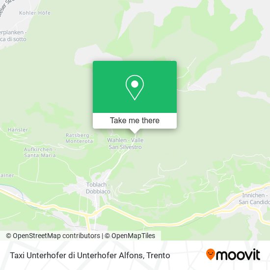 Taxi Unterhofer di Unterhofer Alfons map