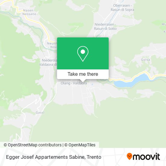 Egger Josef Appartements Sabine map