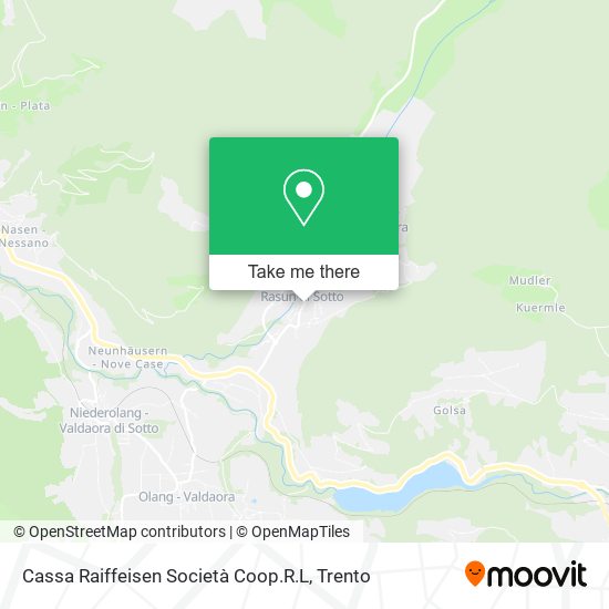 Cassa Raiffeisen Società Coop.R.L map