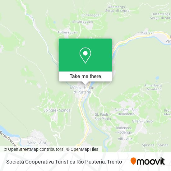 Società Cooperativa Turistica Rio Pusteria map