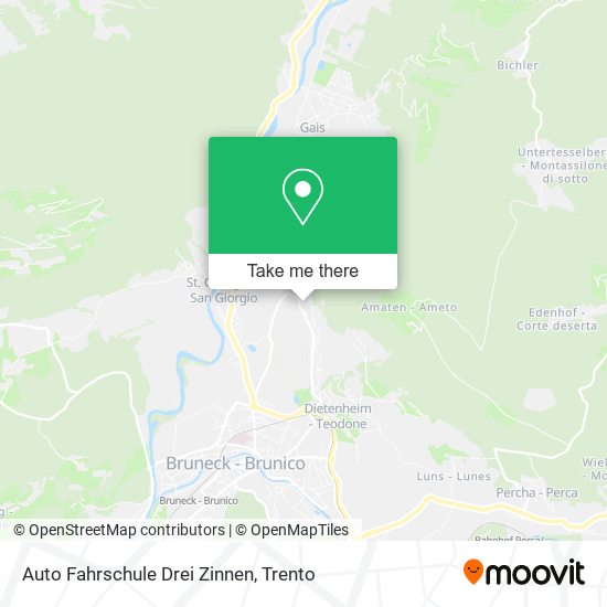 Auto Fahrschule Drei Zinnen map