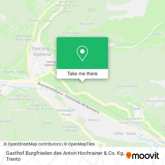 Gasthof Burgfrieden des Anton Hochrainer & Co. Kg map