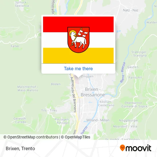 Brixen map