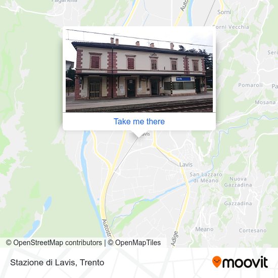 Stazione di Lavis map