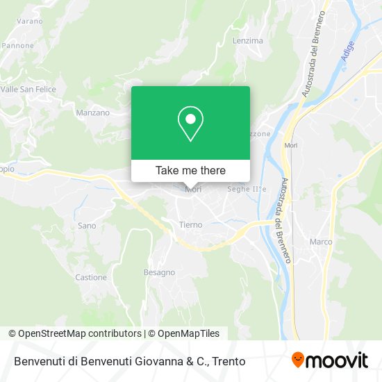 Benvenuti di Benvenuti Giovanna & C. map