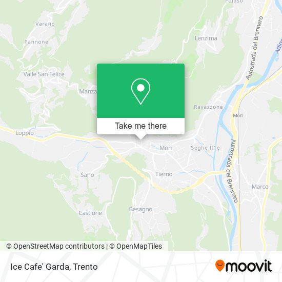 Ice Cafe' Garda map