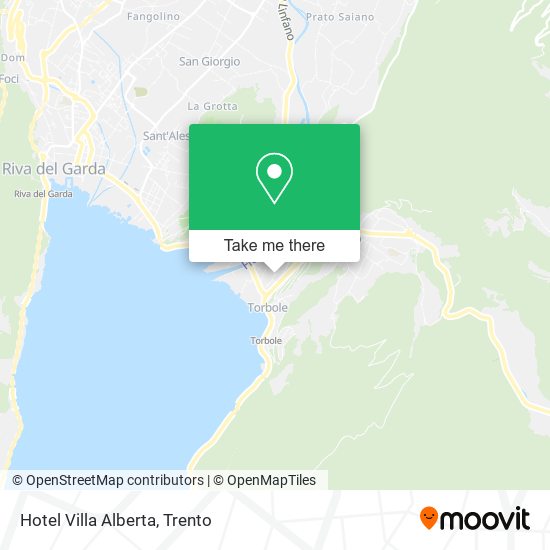 Hotel Villa Alberta map