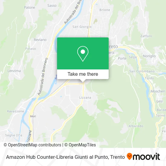 Amazon Hub Counter-Giunti al Punto Bookstore map