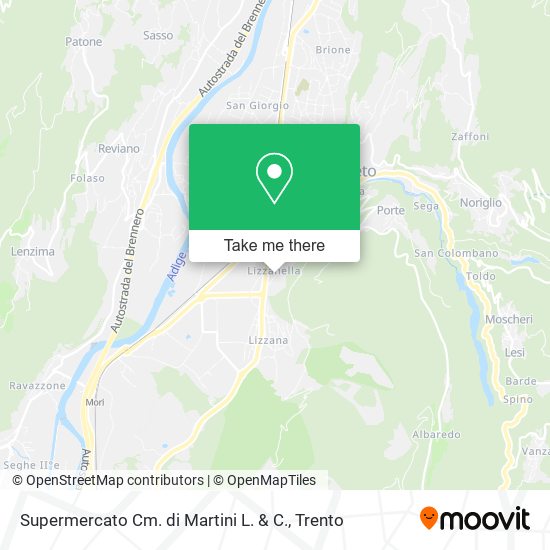 Supermercato Cm. di Martini L. & C. map