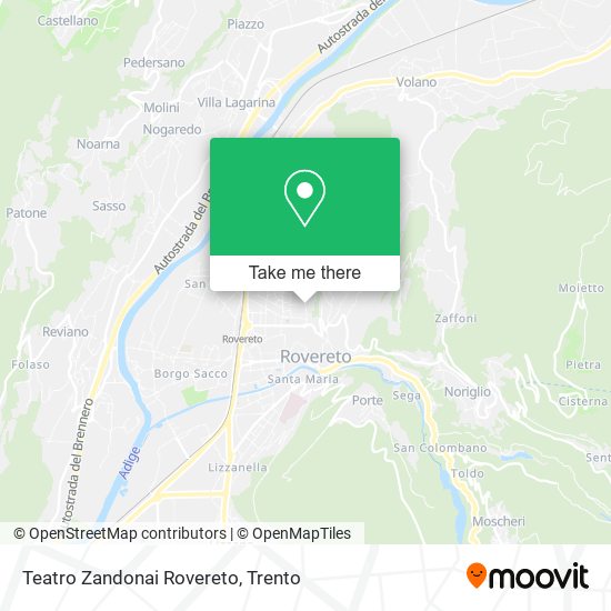 Teatro Zandonai Rovereto map