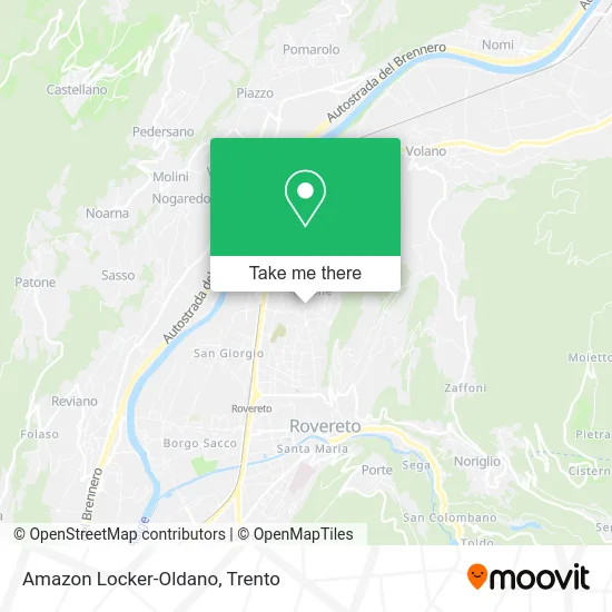 Amazon Locker-Oldano map