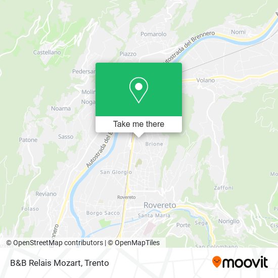 B&B Relais Mozart map