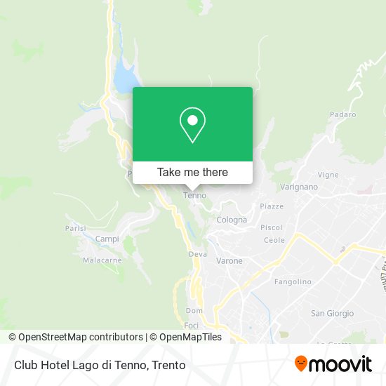 Club Hotel Lago di Tenno map