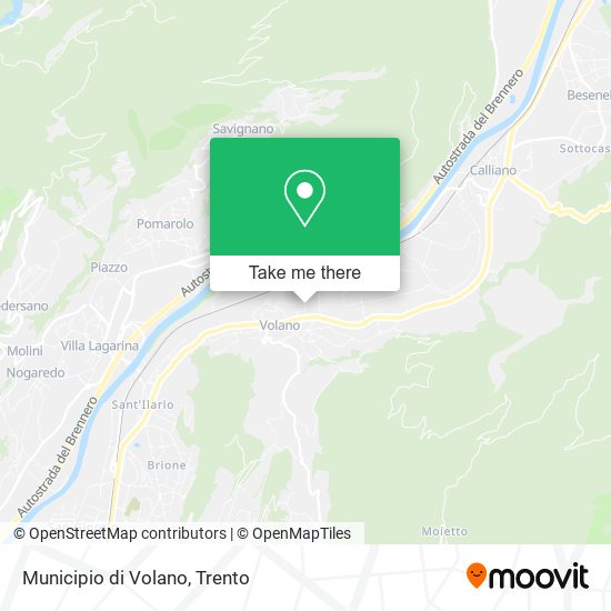 Municipio di Volano map