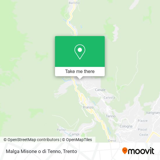 Malga Misone o di Tenno map