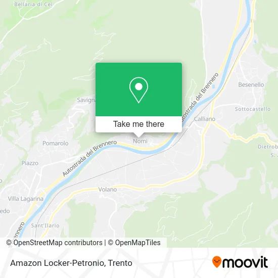 Amazon Locker-Petronio map