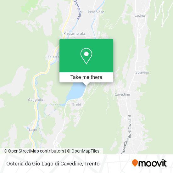 Osteria da Gio Lago di Cavedine map