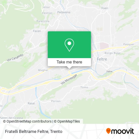Fratelli Beltrame Feltre map