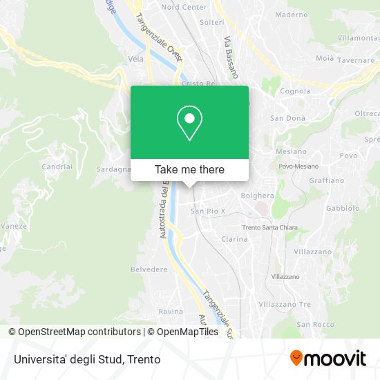 Universita' degli Stud map