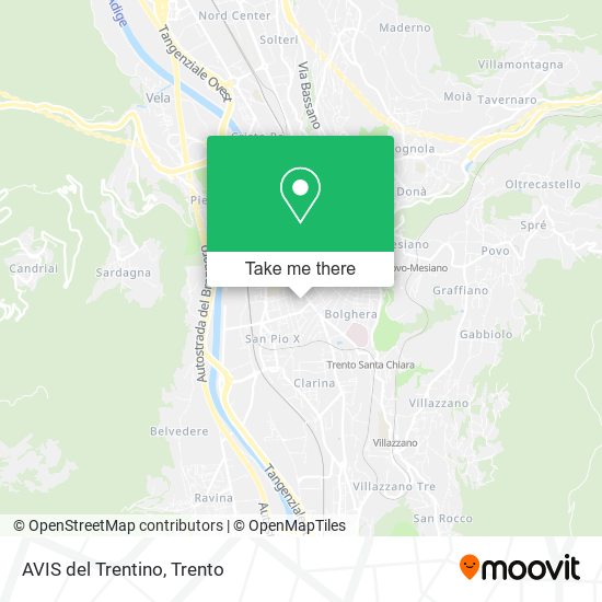 AVIS del Trentino map