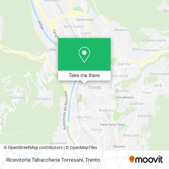 Ricevitoria Tabaccheria Torresani map