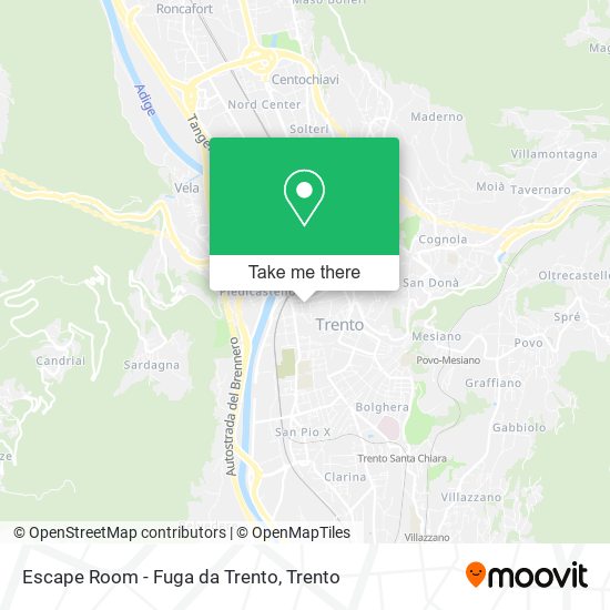 Escape Room - Fuga da Trento map
