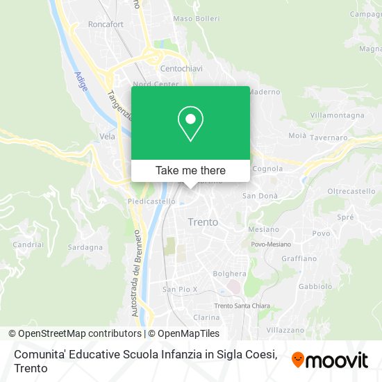 Comunita' Educative Scuola Infanzia in Sigla Coesi map