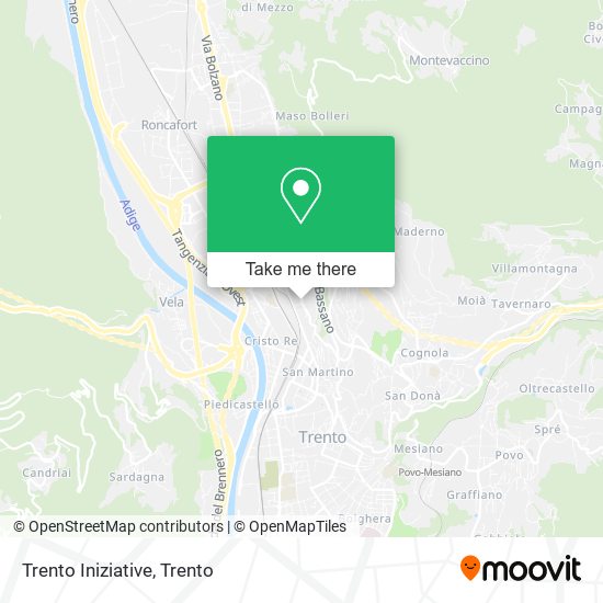 Trento Iniziative map