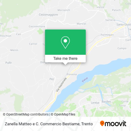 Zanella Matteo e C. Commercio Bestiame map