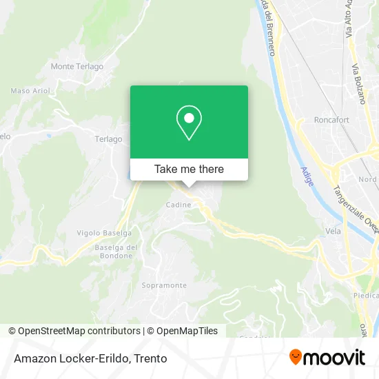 Amazon Locker-Erildo map